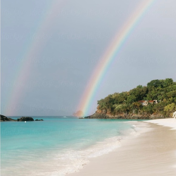 109. Rainbow beaded earrings - Picture 3 of 4